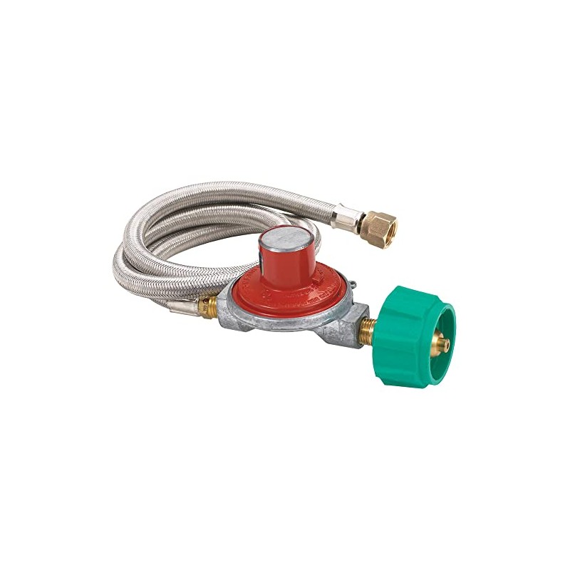 Bayou Classic M3HPH 36-in Stainless Braided LPG Hose Features 10-psi