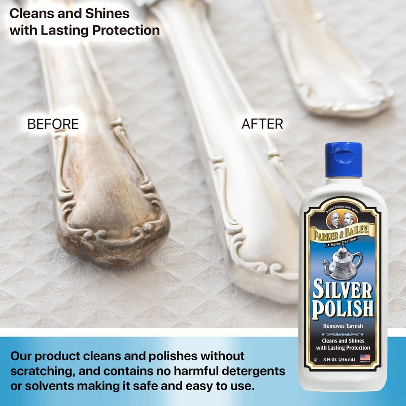 PARKER & BAILEY Silver Polish - Silver Polish Cleaner and