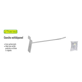 Lion Tools Gancho Cromo 25 Piezas P/panel Ranurado Exhibipanel