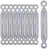 (Pack of 10) Turnbuckle Wire Tensioner M6, Adjustable Turnbuckles Eyelet