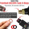 100 Poliuretano CO2/HPA tanque o-anillos (90 durómetro) [rojo]