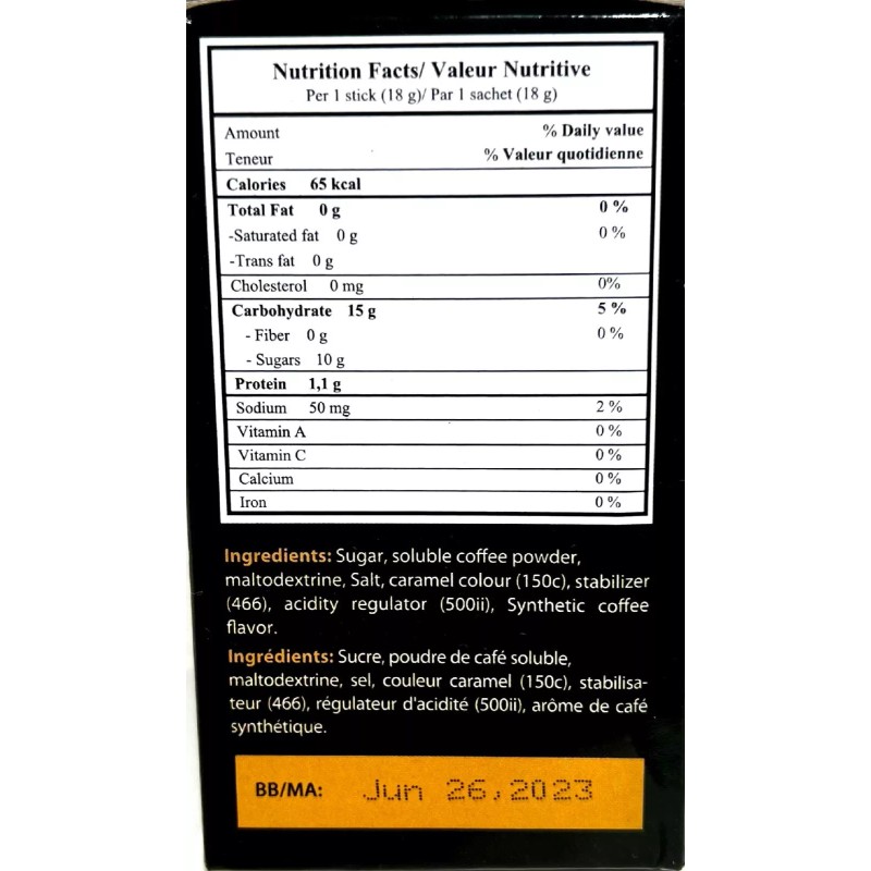 TGT Viet Nam Instant Iced Black Coffee 9 Sticks x