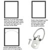Waziaqoc 100 Pcs D Ring Picture Hangers with Screws, Single