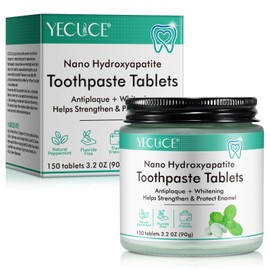 Zahnpasta Tabletten, Fleck entfernen Zahnpasta Tabletten mit Fluorid, vegane und reisefreundliche Kauzahnpasta