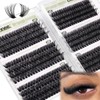 D-Curly 초보자를 위한 D-Curly 클러스터 속눈썹 연장 480Pcs 볼륨 DIY