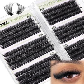 D-Curly 초보자를 위한 D-Curly 클러스터 속눈썹 연장 480Pcs 볼륨 DIY 자연스러운 전체 두꺼운 개별 클러스터(60D 80D 100D 혼합, 10-16MM) [Volume 120D 150D] D-Curly Cluster Eyelash Extensions for Beginners 480Pcs Volume DIY Natural Full Thick Individual Clusters (Mixed 60D 80D 100D, 10-16MM) [V