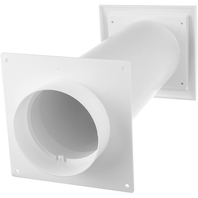 Vent Systems 4'' Inch Plastic Adjustable Through Wall Ventilation Kit
