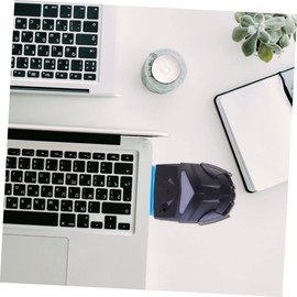 Operitacx USB Laptop Seitenlüfter Praktischer Computer Heizkörper mit Seitlicher Absaugung Schwarz Effiziente Kühlung für Ruhigen Betrieb Langlebiges Material Optimiert für Computerzubehör