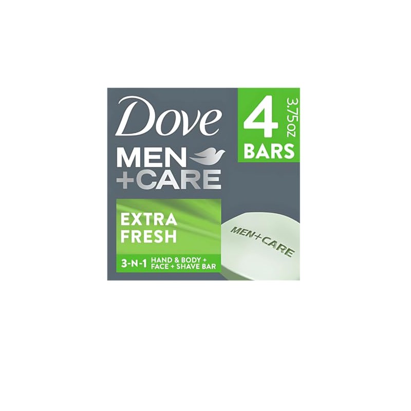 Dove Men+Care Extra Fresh Bar Soap, 100g, Pack of 4,