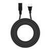 PGENDAR 8ft 2-Prong Square AC Power Cord Cable Lead for