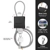 BOZZYS Cable Lock with 3 Keys | L 3.28ft(1m),D 1/6in(4mm)