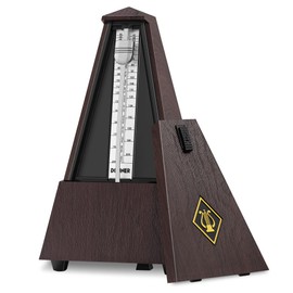 Donner Metronome Mechanical for Musicians Guitar Piano Drum Violin Track Beat and Tempo (Brown, DPM-1)