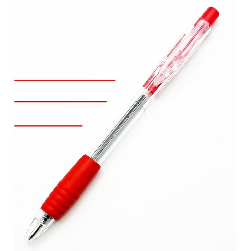 PaulStore 8 Ballpoint Pens Set Soft Non-Slip Grip Medium Ball