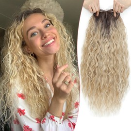 PANEWAY Curly Hair Toppers For Women with Thinning Hair Synthetic 6.5’’x6.5’’ Ladies Wiglets Full Coverage Topper Perfect for Daily, Holiday, Style