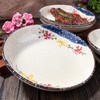 Swlthwen 4 Pcs Japanese Ceramic Dinner Plates, Household Tableware Plates