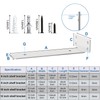 WEKIS 12 Inch Floating Shelf Bracket, Hidden Invisible L Shelves
