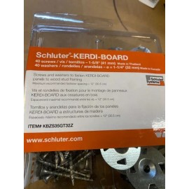 Schlüter Schluter Kerdi Board Hardware Set with 40, 1-5/8 in. Screw and 1-1/4 in. Washers
