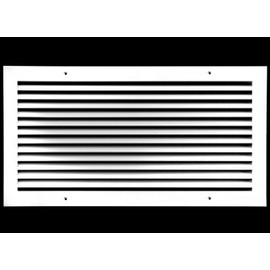 18" X 12" Aluminum Return Grille - Easy Air Flow - Linear Bar Grilles [Outer Dimensions: 19.5w X 13.5"h]