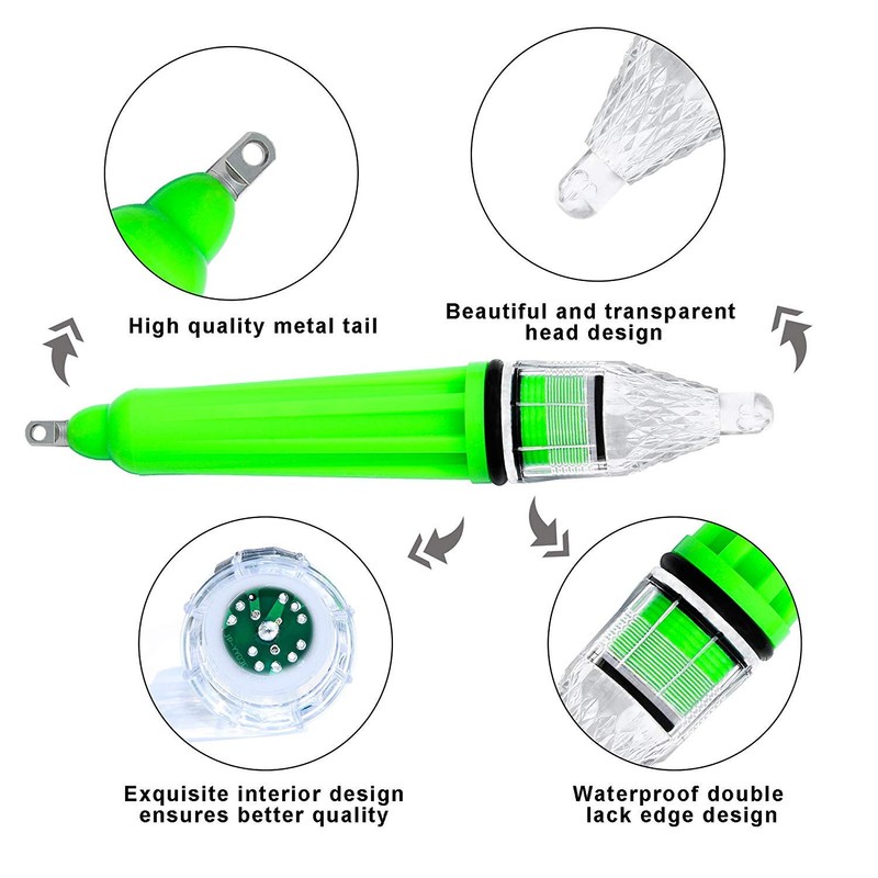SHADDOCK Underwater Fishing Light Deep Drop Waterproof Night Fishing Lamp