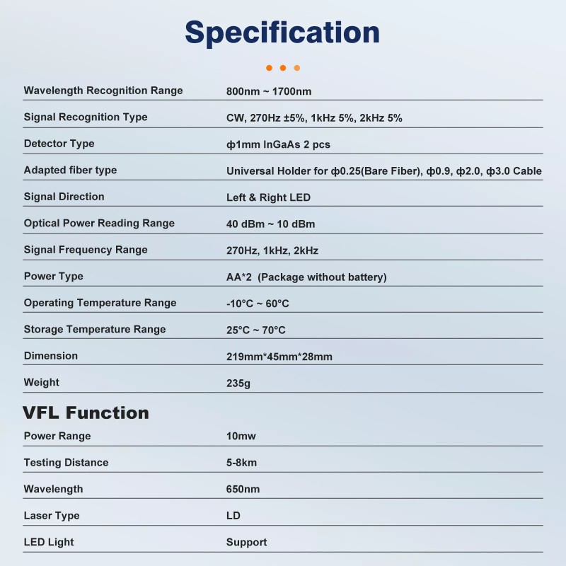 Komshine FI-20V Fiber Optic Identifier & KPN-35 PON Power Meter