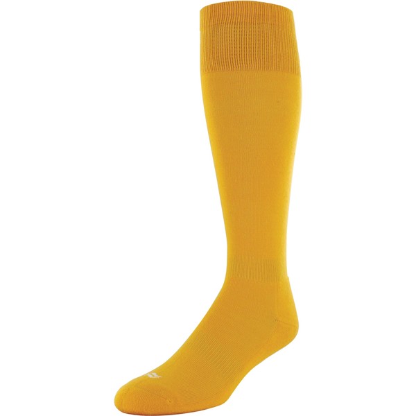 Sof Sole RBI -Baseball Over-the-Calf Team Athletic Performance Socks for -Men and -Youth (2 Pairs), -Child 13- -Youth 4, Gold