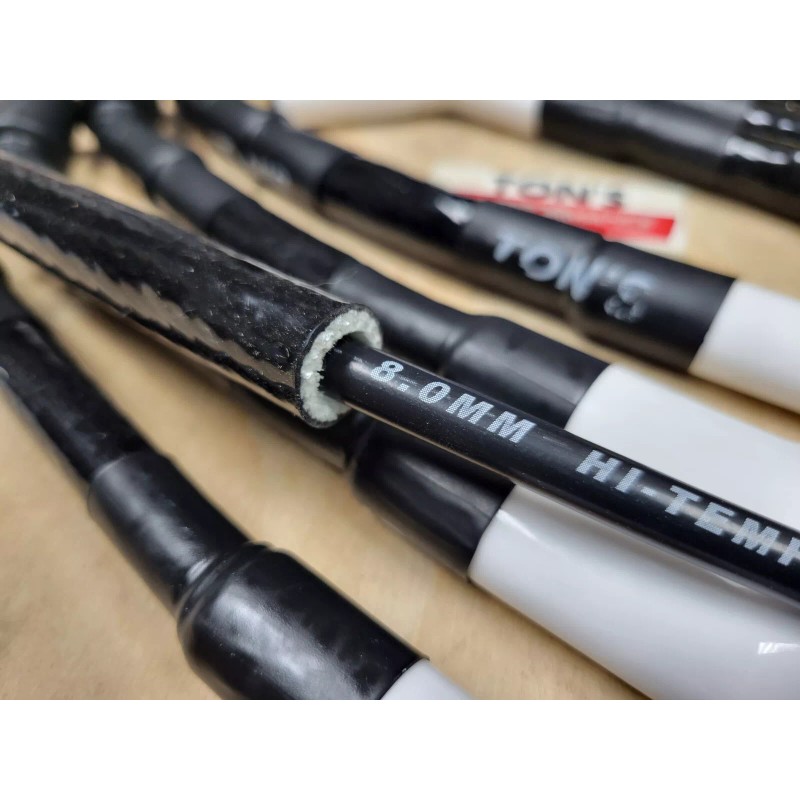 Ton's Green Sleeved Ceramic LS Spark Plug Wire Set Corvette