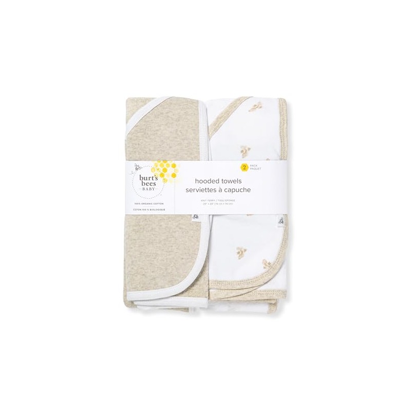 Burt's Bees Baby Toalla con Capucha Algodón Orgánico