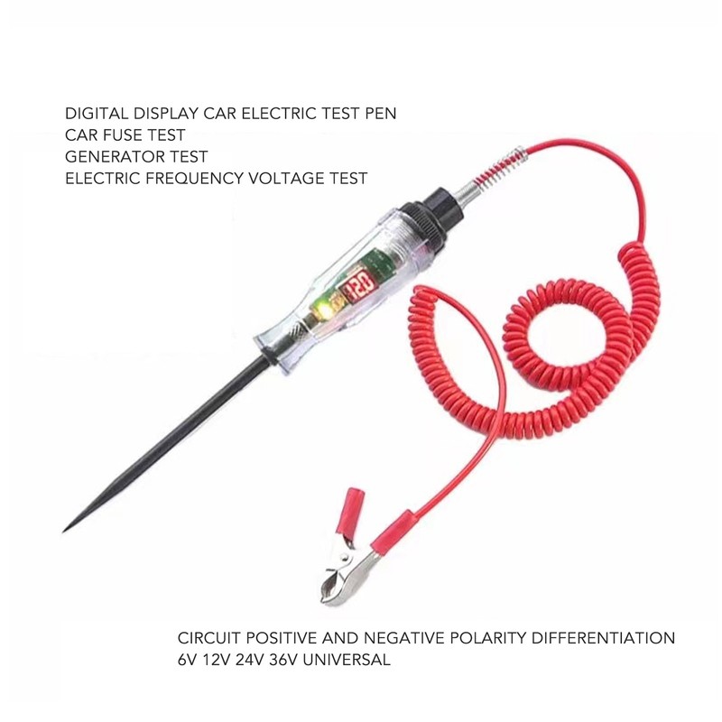 Car Circuit Tester Digital Display 3V to 36V High Accuracy