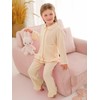Naiyafly Toddler Baby Girl Pyjamas Set Button-Up Long Sleeve Pyjamas