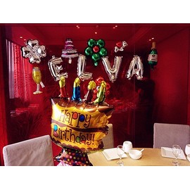 Glanzzeit 16 Inch Silver Foil Balloons Letters A to Z Numbers 0 to 9 Baby Shower Birthday Party Wedding Decor (Letter A)