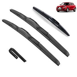 Calidad OEM Juego de escobillas de limpiaparabrisas delanteras y traseras for Suzuki Swift 3rd A2L 2017-2022 Hatchback parabrisas ventana 20 "19" 10 "Accesorios Ajuste perfecto para parabrisas. (Colo