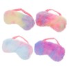 Beavorty 4sets Comfortable Sleep Mask Elastic Band Plush Eye Mask