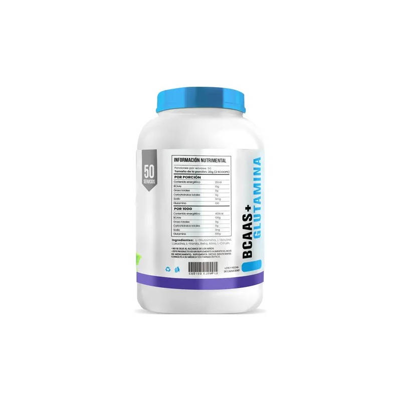 Aminoácidos Bcaas Glutamina D-mon 1kg Varios Sabores