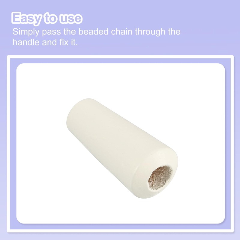 sourcing map 2Pcs Cord Knobs, 35mm Window Blind Tassels Wooden