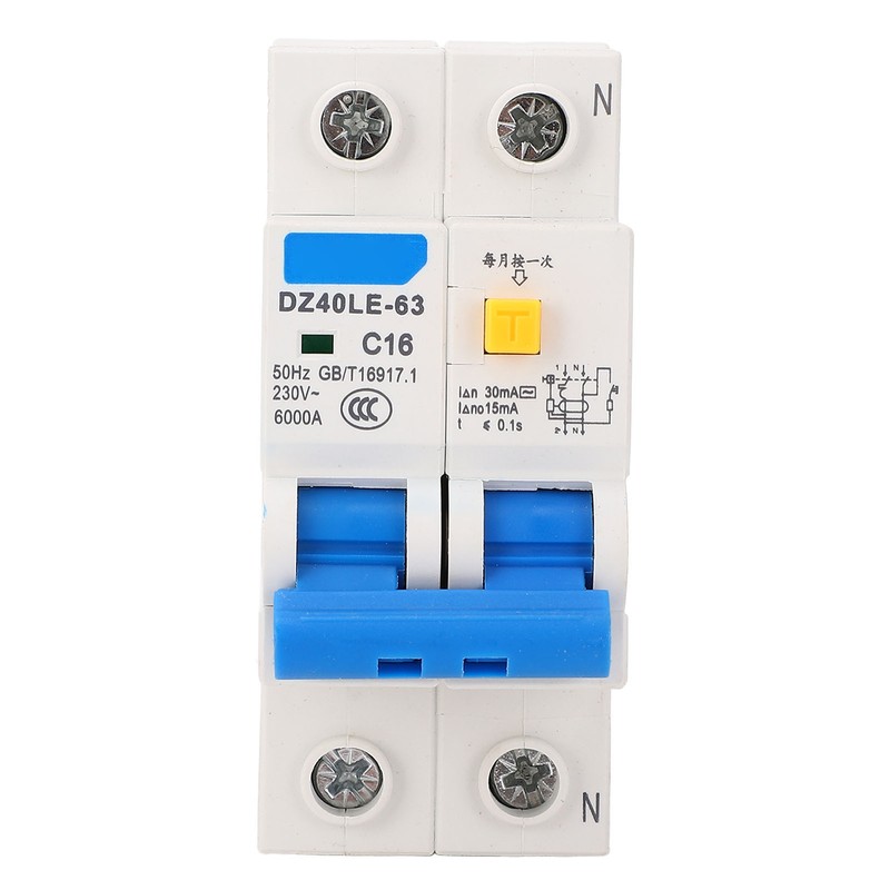 Miniature Circuit Breaker 1P Plus N Rail Mounting Double Handle