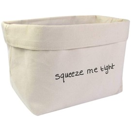 Large 'Squeeze Me Tight' Canvas Organiser/Storage Bag (OR00005522)