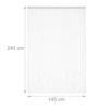 Relaxdays White Thread / String Curtain - Can Be Shortened