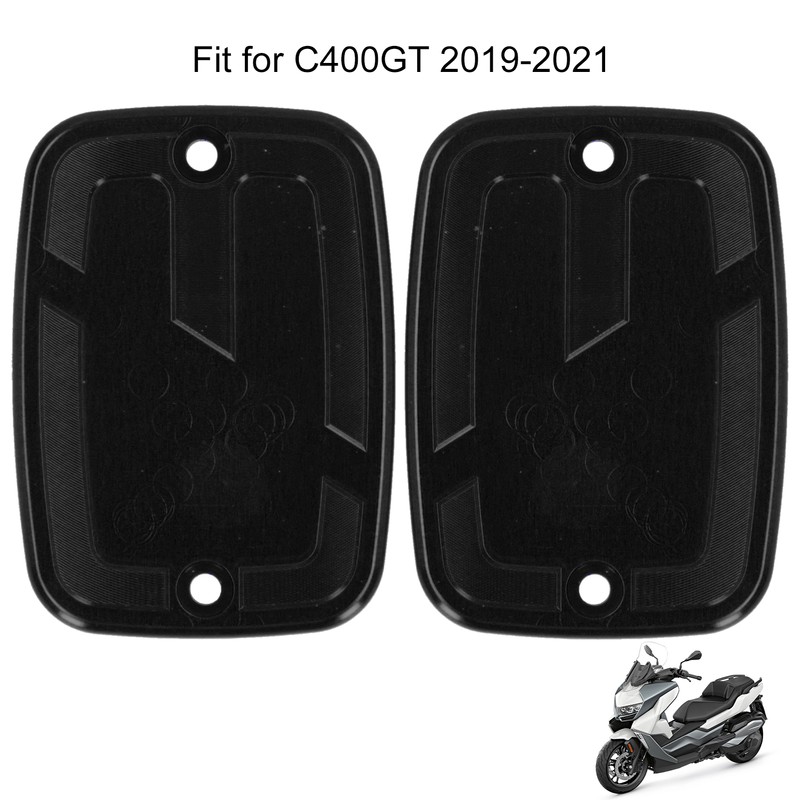 2pcs Front Brake Fluid Reservoir Cap Motorcycle Upper Fuel Tank