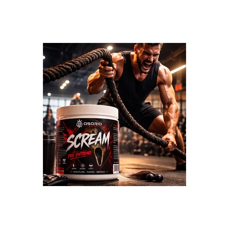 Pre Entreno Osorio Elite Scream 120g Suplemento Gym