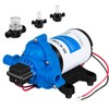 DC HOUSE 12V RV Water Diaphragm Pump Quiet Replacement, 3.5GPM