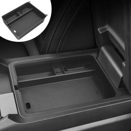 YOJOJOCO Center Console Organizer Compatible with Honda Pilot 2023-2025 & Ridgeline 2024 2025 & Passport 2024 2025 Accessories Black ABS Plastic Material Armrest Secondary Storage Box