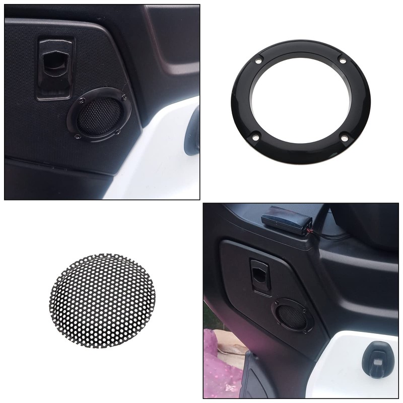 eMagTech 4Pcs Speaker Cover Replacement Speaker Grill Cover Car Speaker