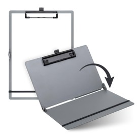 SAX A4 to A5 Folding Clipboard Clipboard - Portrait & Landscape - Ideal for Travel & Business - Holds 30 Sheets - Includes Elastic Closure Strap and Pen Loop - Durable & Shockproof