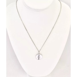 JKCE Designs Christian Jewelry, Pray Wait Trust Necklace, Christian Necklace, Cross Jewelry