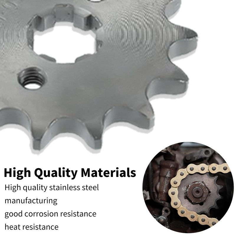 Mtanlo 428-14T Front Sprocket 17mm Teeth Motorcycle Engine Sprocket Chain