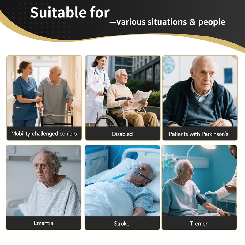 Adaptive Utensils for Elderly with Suction Base, Parkinsons Utensils with