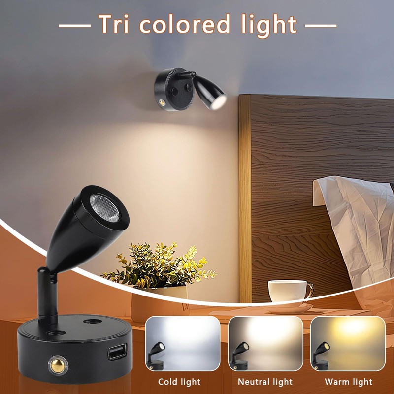 CPROSP 2-Piece 3 W 12 V LED Camper Lamp Dimmable