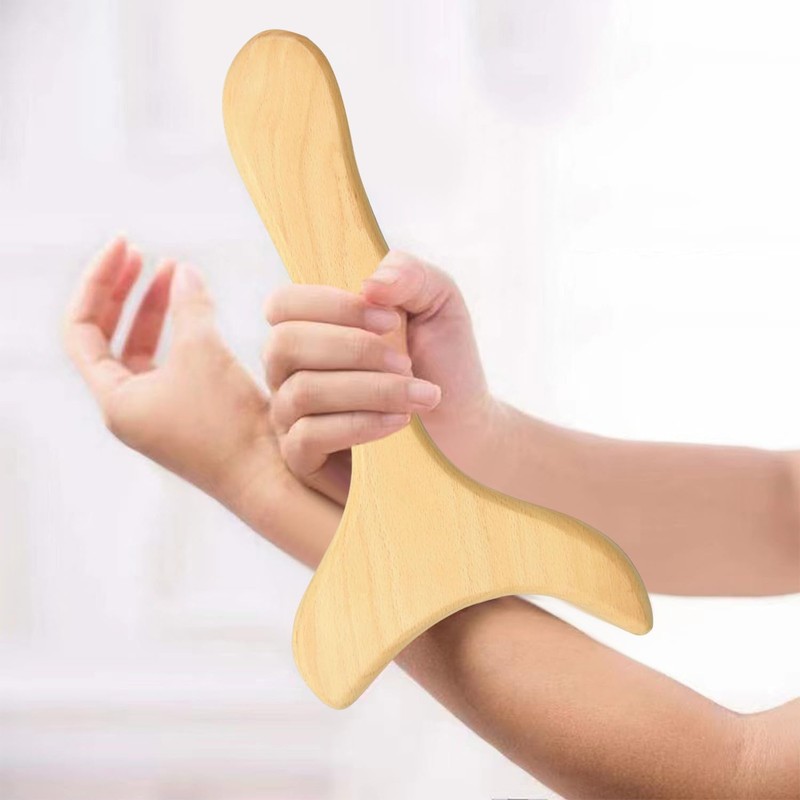 Pack of 2 Wooden Massager, Manual Massager, Body Massager, Suitable