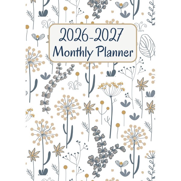 2026-2027 Monthly Planner: Small Size 5x7 Inches