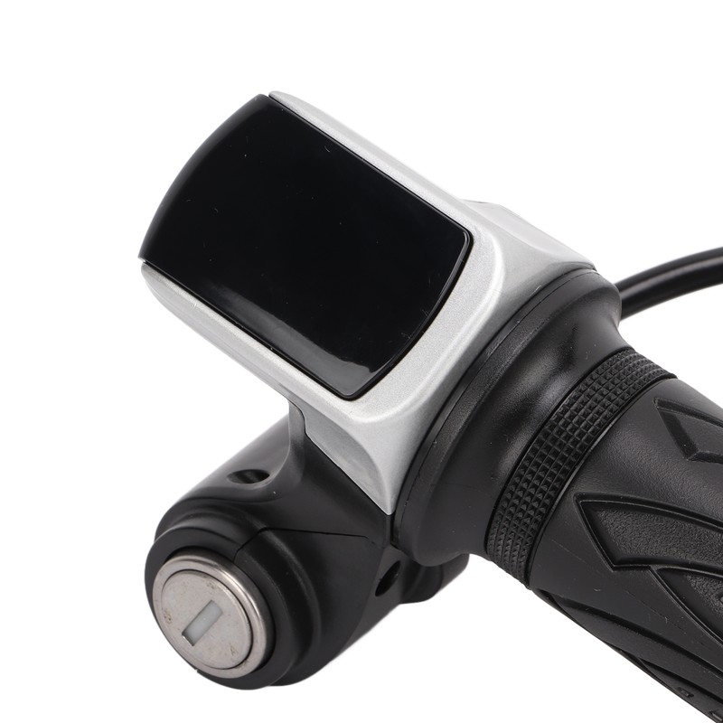 LED Display Electric Bike Throttle Grip Handlebar with Battery Indicator